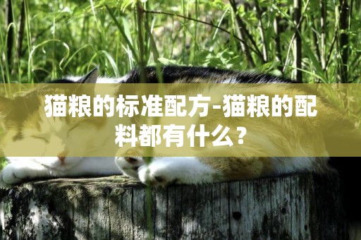 猫粮的标准配方-猫粮的配料都有什么？