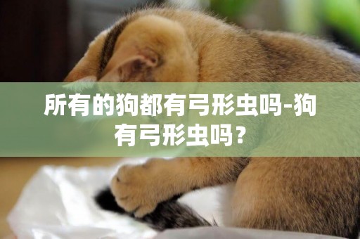 所有的狗都有弓形虫吗-狗有弓形虫吗？