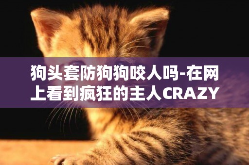 狗头套防狗狗咬人吗-在网上看到疯狂的主人CRAZY HOST防狗狗咬人嘴套不错，想问大狗能带吗？