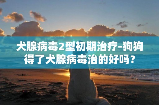 犬腺病毒2型初期治疗-狗狗得了犬腺病毒治的好吗？