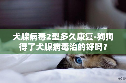 犬腺病毒2型多久康复-狗狗得了犬腺病毒治的好吗？