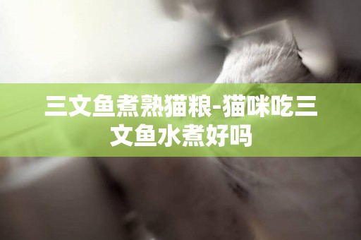 三文鱼煮熟猫粮-猫咪吃三文鱼水煮好吗