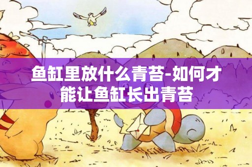 鱼缸里放什么青苔-如何才能让鱼缸长出青苔